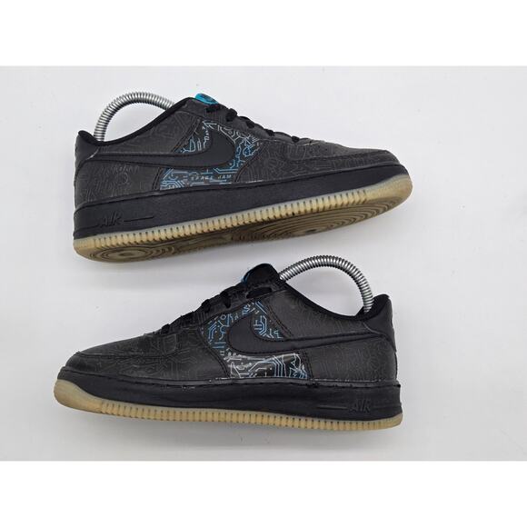Nike Air Force 1 Space Jam Computer Chip Sneakers Size 5.5Y - Picture 3 of 8